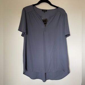 NWT Pleione Split Neck Blouse